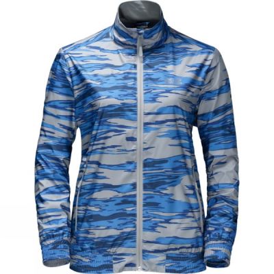 Chaquetas Jack Wolfskin Coastal Wave Mujer - Gris / Azules - Chile ZRQ605891